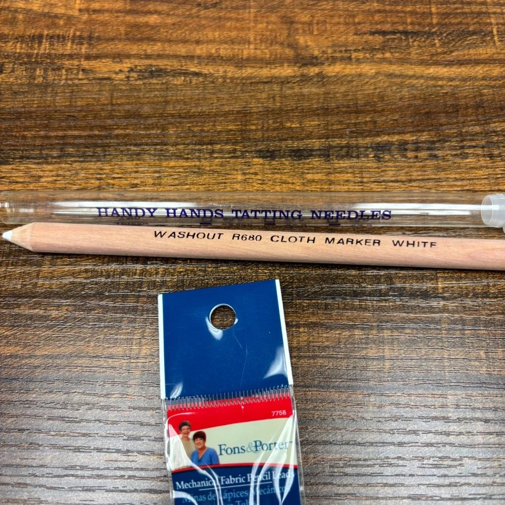 Fons‎ & Porter Fabric Pencil Leads Washout Cloth Marker Tatting Needles Bundle